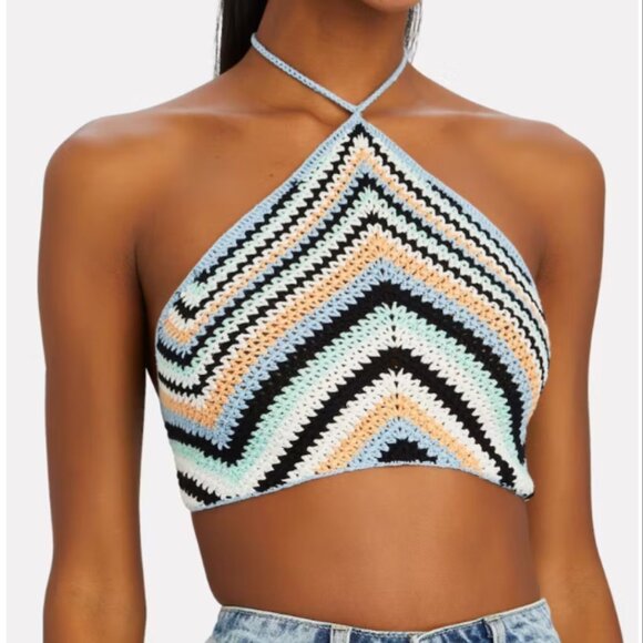 VICTOR GLEMAUD Crochet Halter Top - Picture 6 of 7